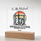 To My Husband: Our Enduring Love on Acrylic Plaque - For the Country Man or Cowboy in Your Life" Jewelry ShineOn Fulfillment 